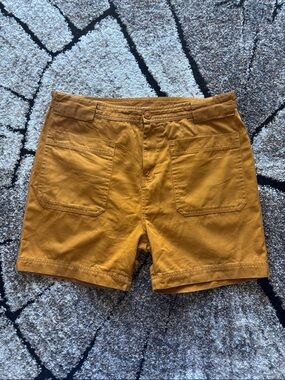 Cotopaxi Men's Gold/mustard Canvas Flat Front Shorts